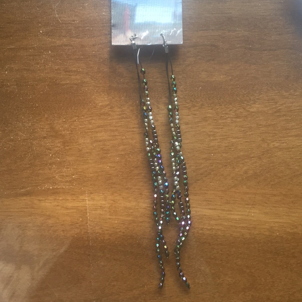 Long playful earrings